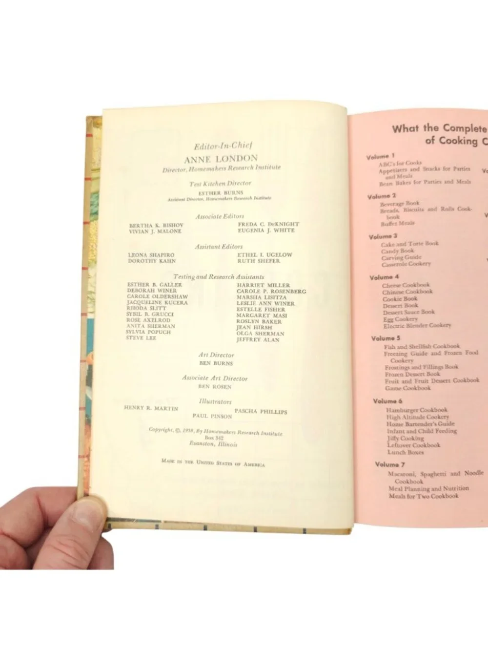 Mary Margaret McBride Encyclopedia of Cooking Volume 4 Vintage 1958 Cookbook HC